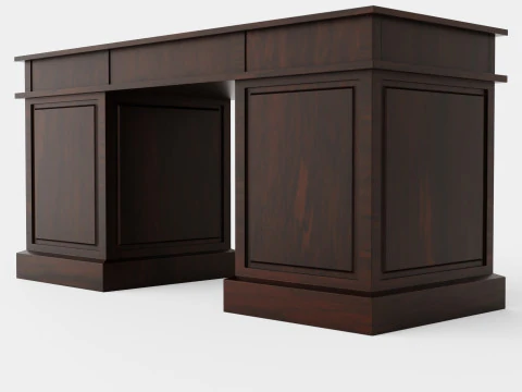 Wall Street desk English 3D Model