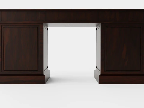 Wall Street desk English 3D Model