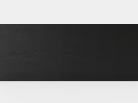 Wall Street desk black oak 3D Model
