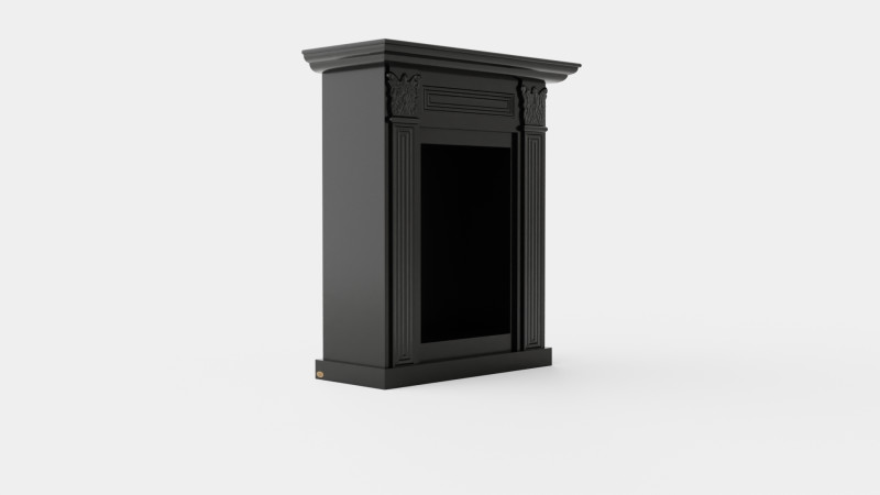 Warren fireplace black Modèle 3D .c4d .max .obj .3ds .fbx .stl .blend 