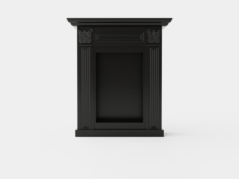 Warren fireplace black Modèle 3D