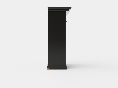 Warren fireplace black Modèle 3D