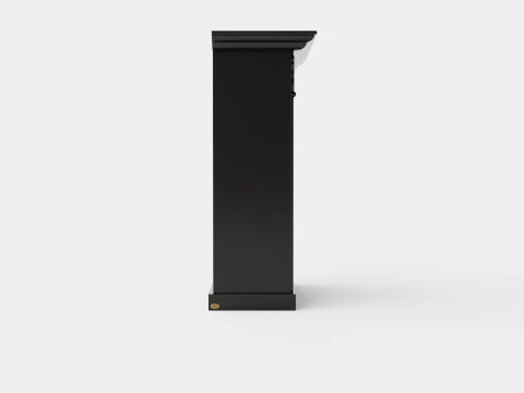 Warren fireplace black 3D Model
