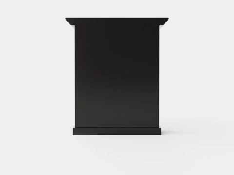 Warren fireplace black 3D Model