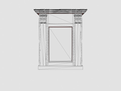 Warren fireplace black Modèle 3D