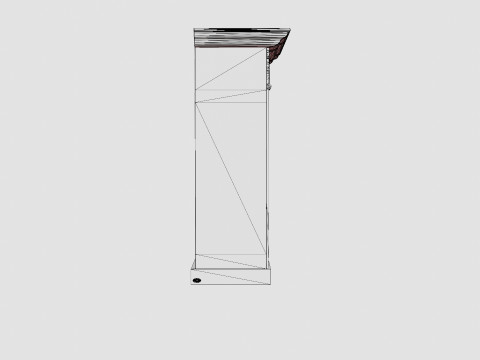 Warren fireplace black Modèle 3D
