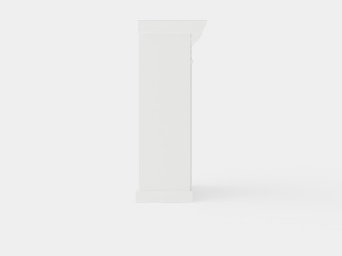Warren fireplace white 3D Model