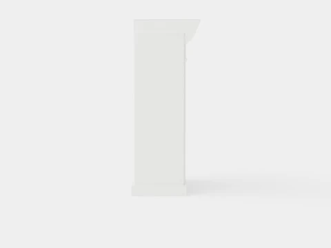 Warren fireplace white 3D Model