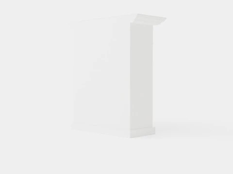 Warren fireplace white 3D Model
