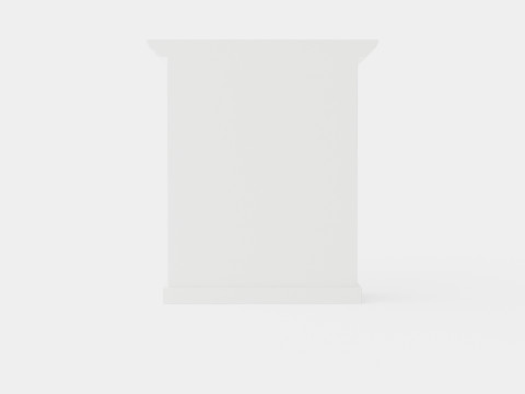 Warren fireplace white 3D Model