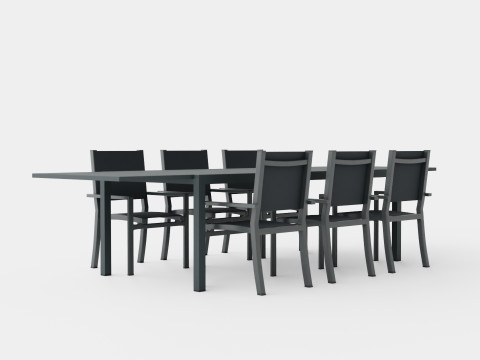 Palermo Dining Set Model 3D