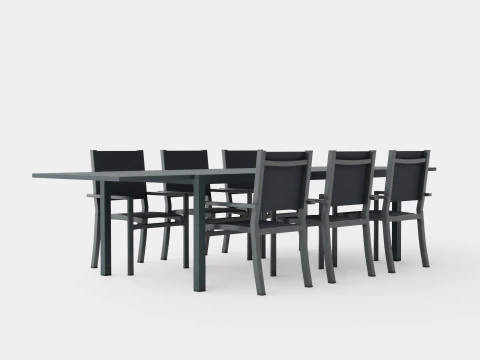 Palermo Dining Set 3D Model