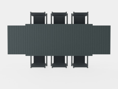 Palermo Dining Set Model 3D
