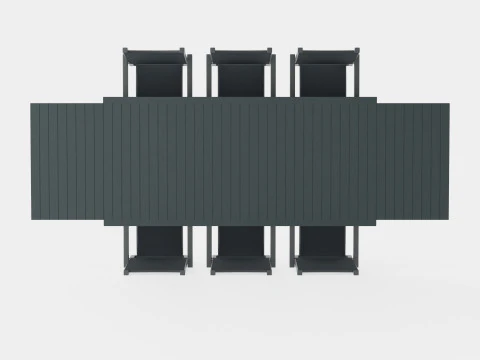 Palermo Dining Set 3D Model