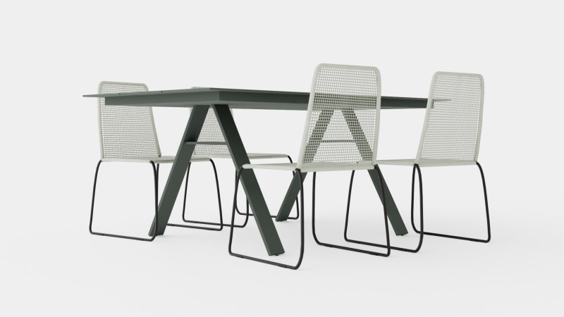 Davo Dining Set 3Dモデル .c4d .max .obj .3ds .fbx .stl .blend 