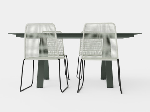 Davo Dining Set 3Dモデル