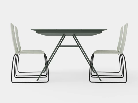Davo Dining Set 3D Model
