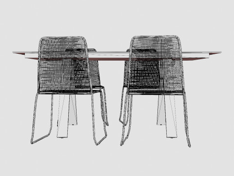 Davo Dining Set 3Dモデル