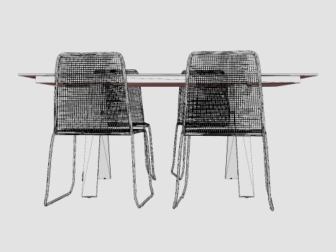 Davo Dining Set 3D Model