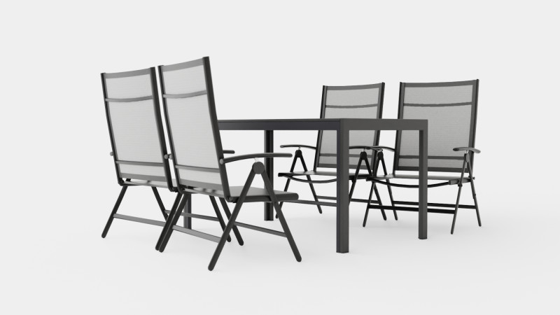 Mora Dining Set Model 3D .c4d .max .obj .3ds .fbx .stl .blend