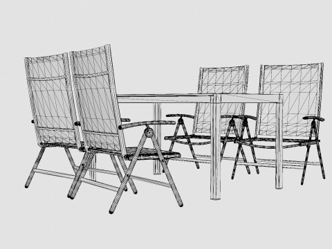 Mora Dining Set Model 3D