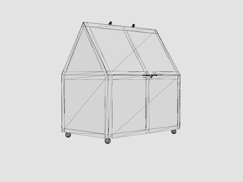Mini Metal Greenhouse 3D Model