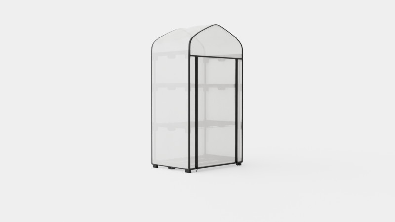 PVC Mini Greenhouse 3Dモデル .c4d .max .obj .3ds .fbx .stl .blend 