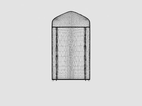 PVC Mini Greenhouse 3D Model
