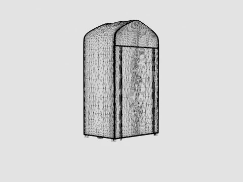 PVC Mini Greenhouse 3D Model