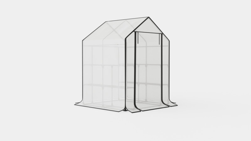 Walk in green house 3D Model .c4d .max .obj .3ds .fbx .stl .blend 