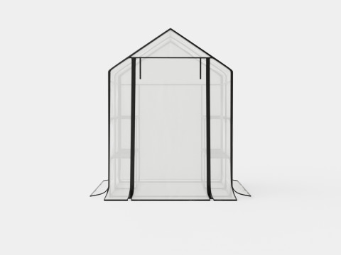 Walk in green house 3D Model