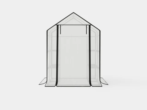 Walk in green house 3D Model