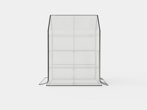 Walk in green house 3D Model