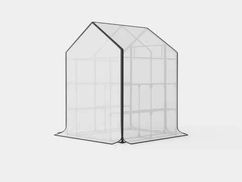 Walk in green house 3D Model