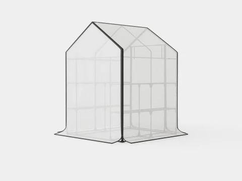 Walk in green house 3D Model