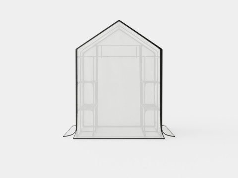 Walk in green house 3D Model