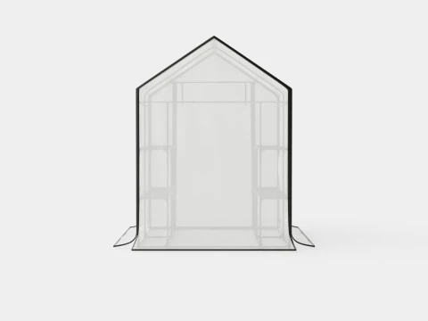 Walk in green house 3D Model