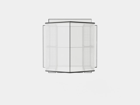 Walk in green house 3D Model