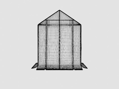 Walk in green house 3D Model