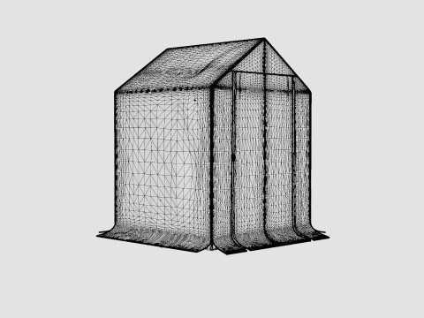 Walk in green house 3D Model