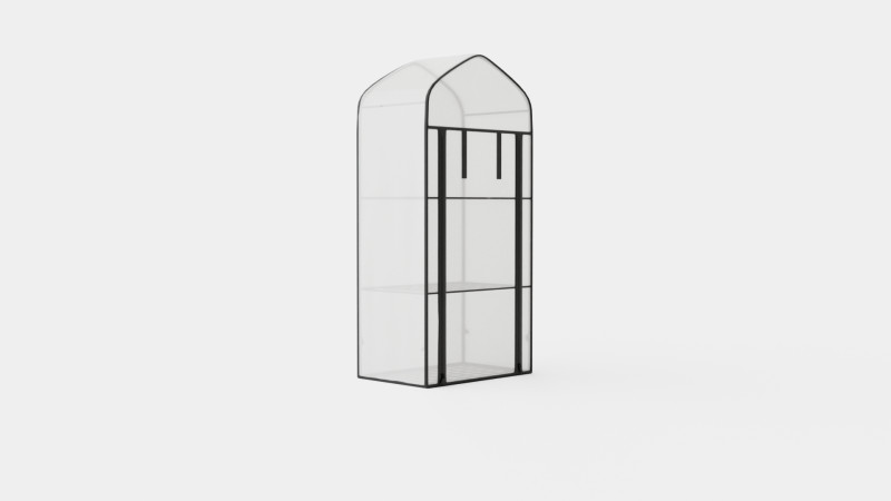 3PLY green house 3D Модель .c4d .max .obj .3ds .fbx .stl .blend