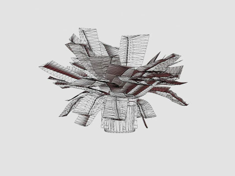 Nephrolepis ex Green Lady 3D Model