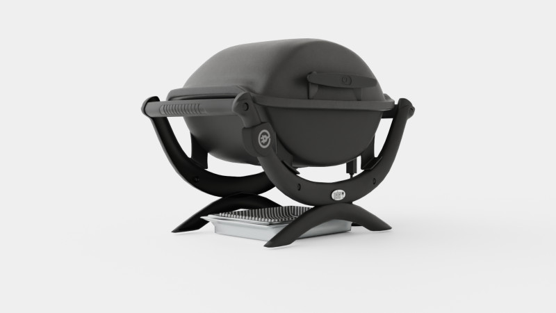Weber Q1400 Dark Grey 3D Model .c4d .max .obj .3ds .fbx .stl .blend 