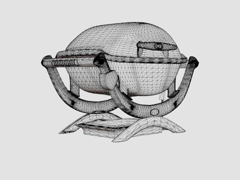 Weber Q1400 Dark Grey 3D Model