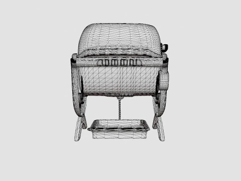 Weber Q1400 Dark Grey 3D Model