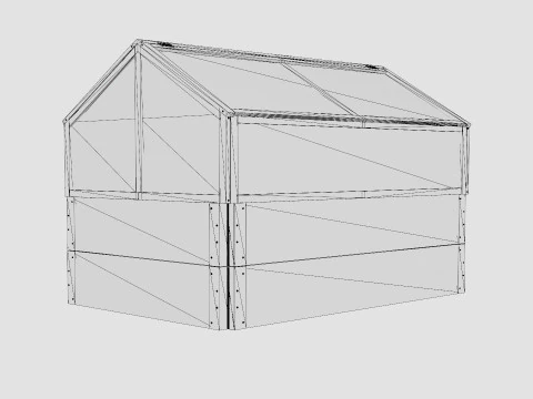 Greenhouse Vaxthus Stina 3D Model