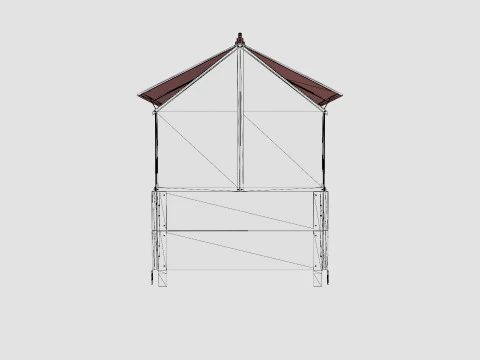 Greenhouse Vaxthus Gaia 3D Model