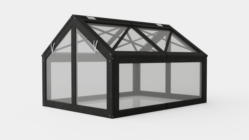 Greenhouse Vaxthus Eleonore Model 3D .c4d .max .obj .3ds .fbx .stl .blend 
