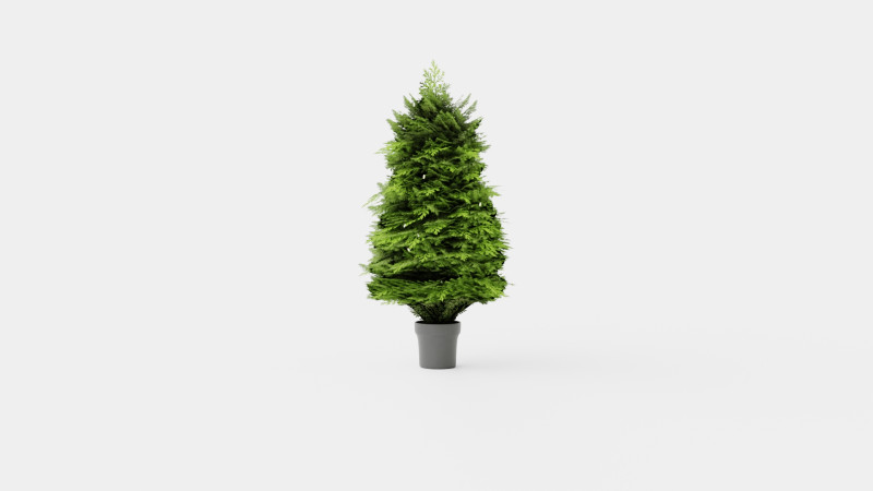 ARTIFICIAL CHRISTMAS JUNIPER 3D 모델 .c4d .max .obj .3ds .fbx .stl .blend 