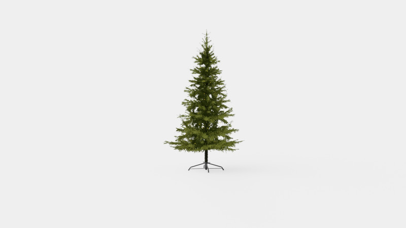 ARTIFICIAL CHRISTMAS TREE 3D Model .c4d .max .obj .3ds .fbx .stl .blend 